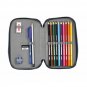 Double Pencil Case BahÃa Bahia Blue 12,5 x 19,5 x 4 cm