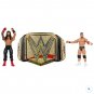 WWE Roman Reigns vs LA Knight Action Figure and Undisputed Champion Belt Bundle