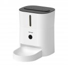 Cat Feeder Sponge White Black Plastic