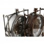 Table clock Home ESPRIT Golden Silver Vintage (2 Units)