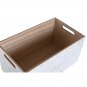 Storage Box DKD Home Decor Blue Pink MDF Wood 36 x 21 x 18 cm (2 Units)