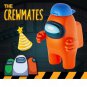 Among Us Series 2 Action Figure Orange Crewmate includes 2 hats, hands and acc