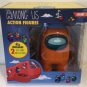 Among Us Series 2 Action Figure Orange Crewmate includes 2 hats, hands and acc