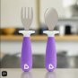 Munchkin Raise Toddler Fork & Spoon Set 12m+ Purple
