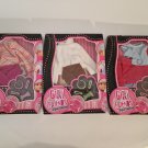 Set of 3 Girl Friends Designer Collection Doll Outfits & Accessories