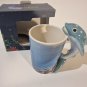 New Boxed 3D Whale Shark Handle Mug | Under the Sea Novelty Ceramic Coffee Cup