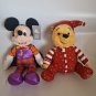 Disney Plush Bundle Winnie The Pooh 2021 + Mickey Mouse Halloween 2021 Soft Toys