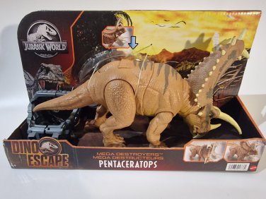 Jurassic World Dino Escape Mega Destroyers Pentaceratops Dinosaur Figure - NEW