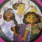 Disney Encanto Wall Clock - 10" Madrigal Sisters (Mirabel, Isabela, Luisa) - New
