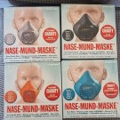 Playmobil Nose-Mouth Mask Set of 4 BNIB Limited Edition Blue Black Grey Orange