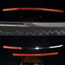 41" JAPANESE SAMURAI SHIRASAYA SWORD KATANA Clay Tempered UNOKUBI-ZUKURI Blade