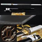 JAPANESE NINJA SWORD CLAY TEMPERED KIRIHA-ZUKURI BLADE DRAGONFLY FITTINGS #1167