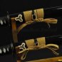 KILL BILL SWORDS SET (BILL+ BRIDE SWORDS) FOLDED STEEL CLAY TEMPERED BLADE