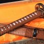 CLAY TEMPERED FULLTANG SHARP BLADE PYTHON KOSHIRAE JAPANESE SAMURAI SWORD KATANA