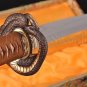 CLAY TEMPERED FULLTANG SHARP BLADE PYTHON KOSHIRAE JAPANESE SAMURAI SWORD KATANA