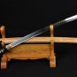 CLAY TEMPERED BLADE BAMBOO SHEATH JAPANESE REAL DRAGON SWORD SAMURAI KATANA SHAR