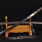 CLAY TEMPERED BLADE LEATHER STRAPS SAYA JAPANESE REAL SWORD SAMURAI KATANA SHARP