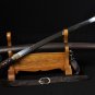 CLAY TEMPERED BLADE LEATHER STRAPS SAYA JAPANESE REAL SWORD SAMURAI KATANA SHARP