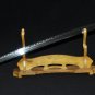 CLAY TEMPERED BLADE LEATHER STRAPS SAYA JAPANESE REAL SWORD SAMURAI KATANA SHARP