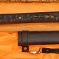 CLAY TEMPERED BLADE LEATHER STRAPS SAYA JAPANESE REAL SWORD SAMURAI KATANA SHARP