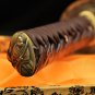 CLAY TEMPERED BLADE LEATHER STRAPS SAYA JAPANESE REAL SWORD SAMURAI KATANA SHARP