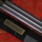 HIGH QUALITY CHINESE SWORD HAN JIAN (æ¼¢å) FOLDED STEEL BLADE EBONY WOOD SAYA