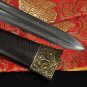 HIGH QUALITY CHINESE SWORD HAN JIAN (æ¼¢å) FOLDED STEEL BLADE EBONY WOOD SAYA