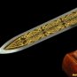 HIGH QUALITY HAND MADE CHINESE SWORD HAN JIAN (æ¼¢å) FOLDED STEEL ENGRAVED BLADE