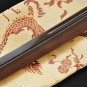 Japanese Katana Kill Bill Sword Red Clay Tempered Double Groove Blade Very Sharp