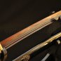 Japanese Katana Kill Bill Sword Red Clay Tempered Double Groove Blade Very Sharp