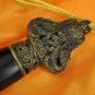 HIGH QUALITY HANDMADE CHINESE DRAGON SWORD JIAN CLAY TEMPERED FOLDED STELL BLADE