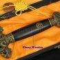 HIGH QUALITY HANDMADE CHINESE DRAGON SWORD JIAN CLAY TEMPERED FOLDED STELL BLADE