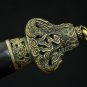 HIGH QUALITY HANDMADE CHINESE DRAGON SWORD JIAN CLAY TEMPERED FOLDED STELL BLADE