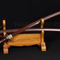 RED DAMASCUS STEEL 8192 LAYERS TEMPERED BLADE JAPANESE SAMURAI KATANA HAWK SWORD