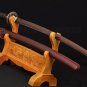 RED DAMASCUS STEEL 8192 LAYERS TEMPERED BLADE JAPANESE SAMURAI KATANA HAWK SWORD