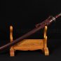 RED DAMASCUS STEEL 8192 LAYERS TEMPERED BLADE JAPANESE SAMURAI KATANA HAWK SWORD