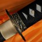 CLAY TEMPERED FOLDED STEEL BLADE JAPANESE SAMURAI KATANA FUNCTIONAL SWORD SHARP