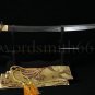 CLAY TEMPERED FOLDED STEEL BLADE JAPANESE SAMURAI KATANA FUNCTIONAL SWORD SHARP