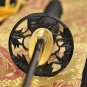 HIGH QUALITY JAPANESE SAMURAI NINJA SWORD Black&Red Folded Steel FULL TANG Blade