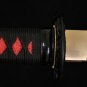 HIGH QUALITY JAPANESE SAMURAI NINJA SWORD Black&Red Folded Steel FULL TANG Blade