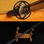 LEATHER ITO BLACK FULL TANG BLADE JAPANESE SAMURAI NINJA SWORD VERY SHARP
