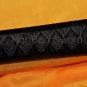 LEATHER ITO BLACK FULL TANG BLADE JAPANESE SAMURAI NINJA SWORD VERY SHARP