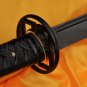 LEATHER ITO BLACK FULL TANG BLADE JAPANESE SAMURAI NINJA SWORD VERY SHARP