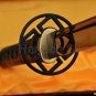 LEATHER ITO BLACK FULL TANG BLADE JAPANESE SAMURAI NINJA SWORD VERY SHARP
