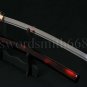 Handmade Japanese Samurai Functional Sword KATANA Folded Steel Blade Skull Tsuba