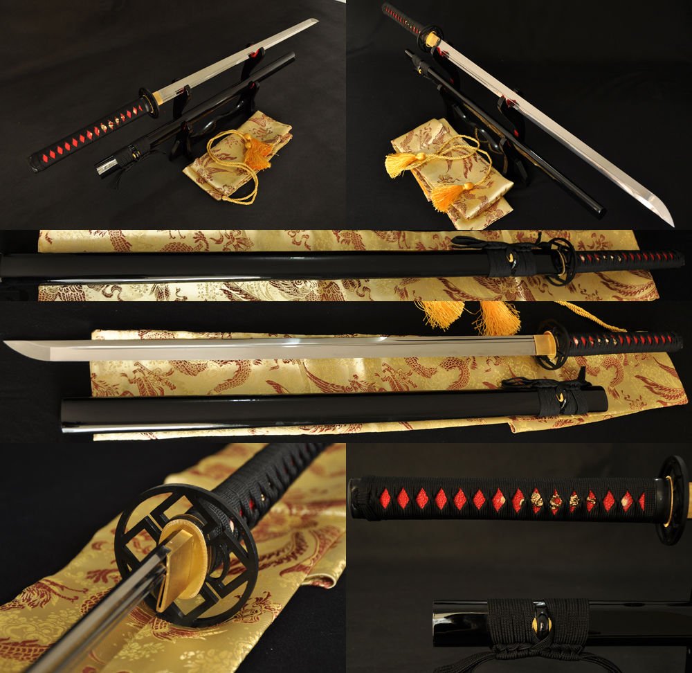 JAPANESE NINJA BATTLE READY SWORD 1095 Steel Full Tang Blade Double