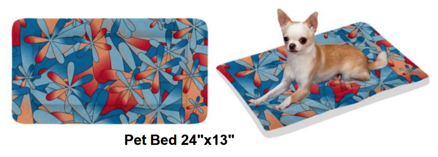 Hawaiian Bliss Pet Bed 24"x13"