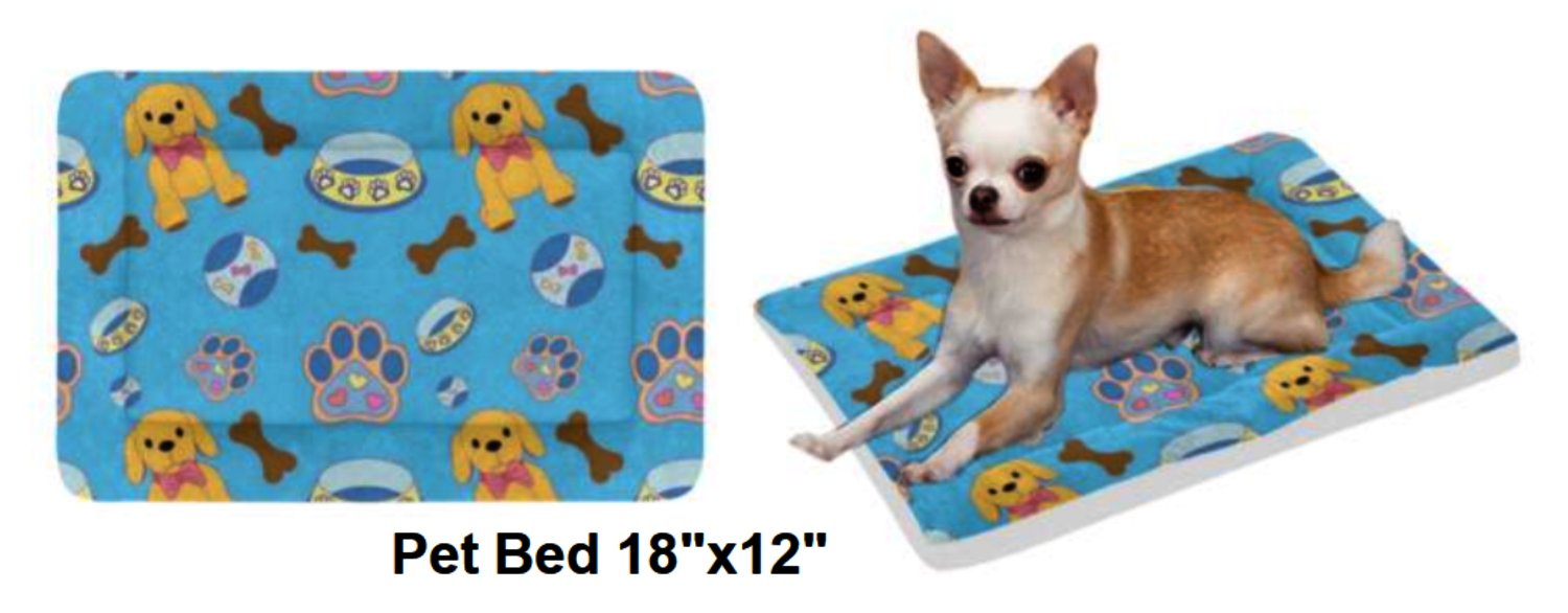 Pooch'n Bones Pet Bed 18"x12"