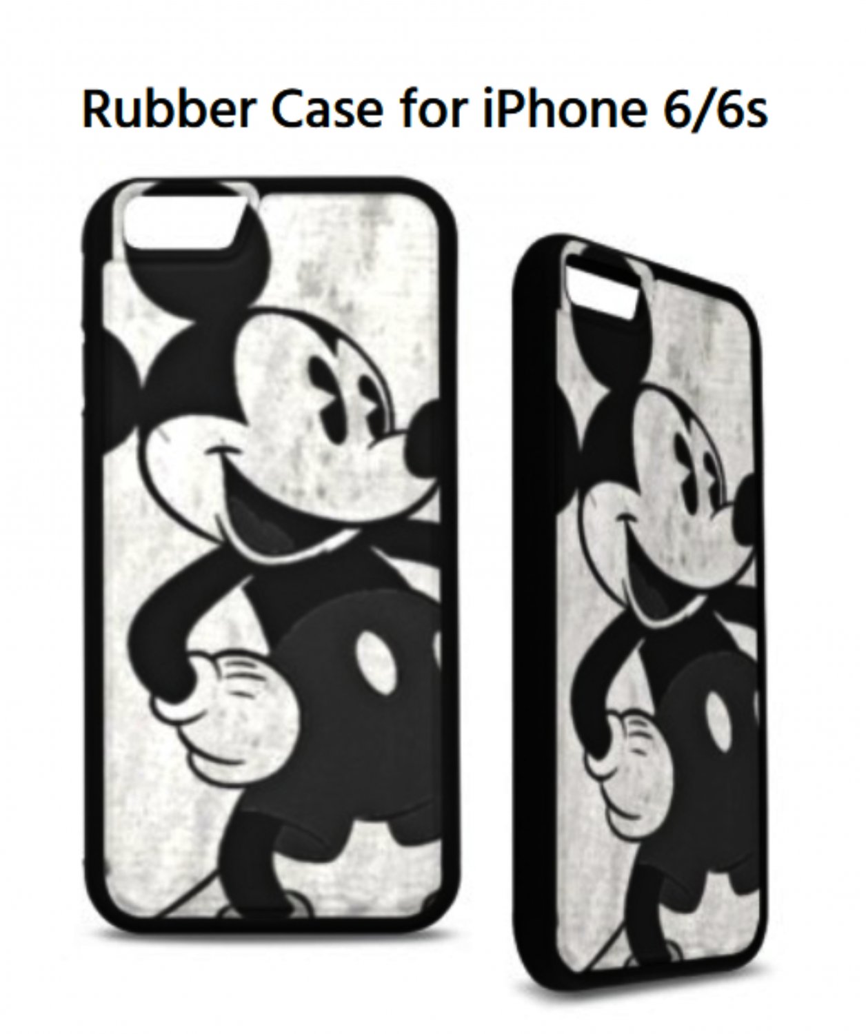 Mickey Mouse Rubber Case for iPhone 6/6s