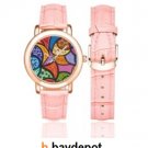 CASPIAN Rose Leather Band Watch